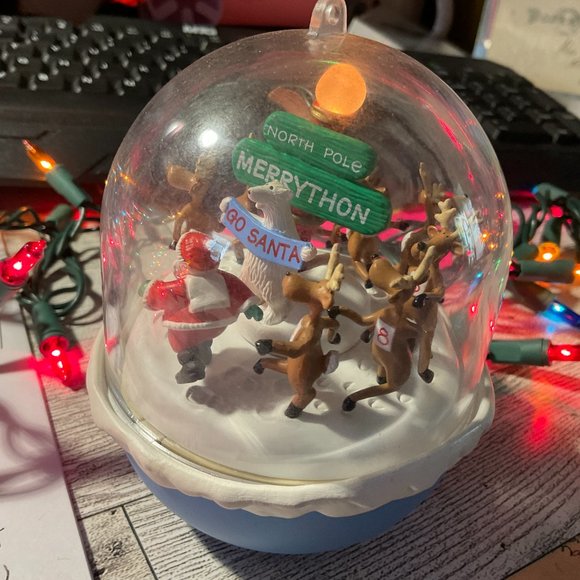 Hallmark Keepsake Ornament Christmas North Pole Merrython 1993 - Picture 3 of 8